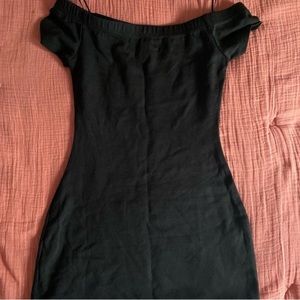 Mini Black off the shoulder dress!